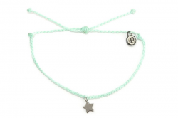 Silver Bitty Star Seafoam